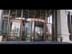 Hoteles Puerta giratoria automática con superficie terminada y altura del dosel de 300-600 mm