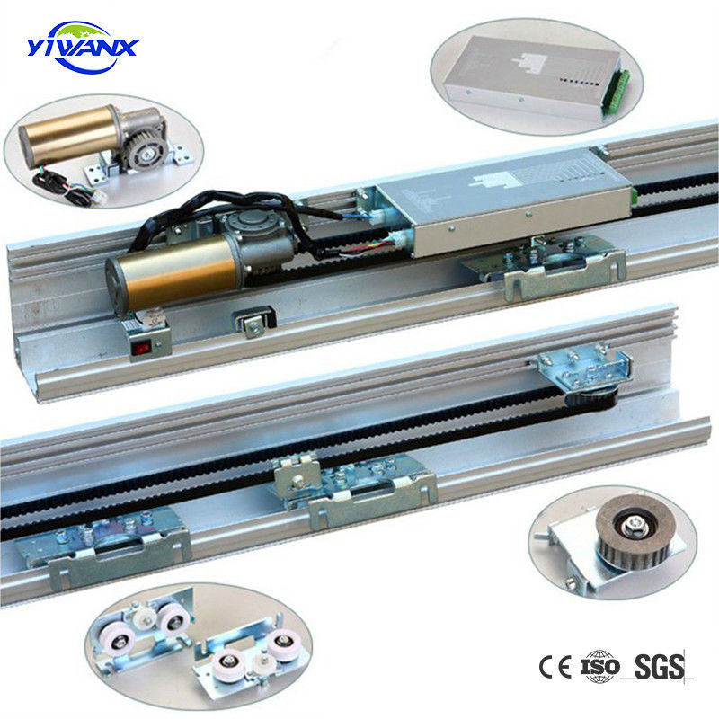 Sistema de seguimiento de puertas corredizas de trabajo pesado, sistema de operador de puertas corredizas automáticas de vidrio de aluminio (YW-195)