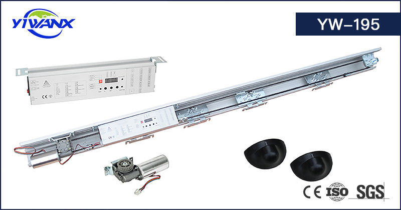 Sistema de seguimiento de puertas corredizas de trabajo pesado, sistema de operador de puertas corredizas automáticas de vidrio de aluminio (YW-195)