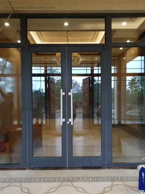 Acero inoxidable aluminio Exterior Doble piso de resorte columpio automático Puertas 72x96 ODM