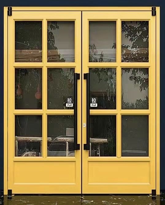 Puertas con doble acristalamiento 64x80 Puertas colgantes automáticas exteriores Puertas kfc