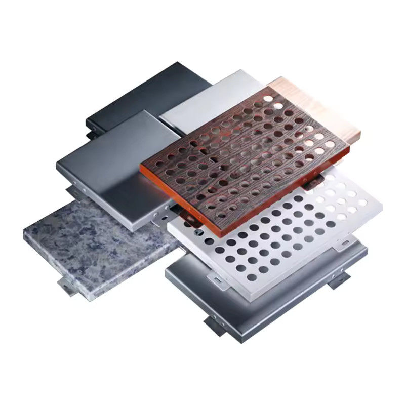 2.0 mm Pared de cortina de aluminio acristalado con 800 Pa de estanqueidad al agua Instalación externa
