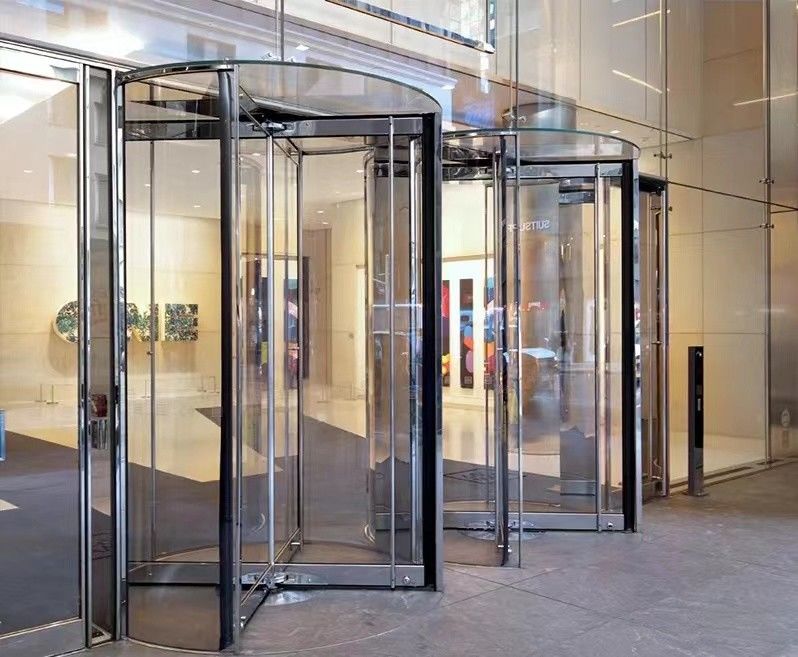 Puerta de acceso giratoria automática de larga duración con motor de fabricación alemana y superficie terminada