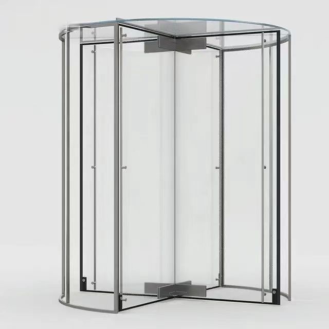 Puerta giratoria automática elegante y práctica para edificios corporativos