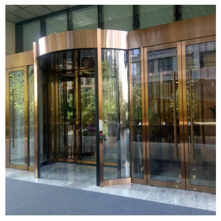 Puerta giratoria automática de frecuencia de voltaje AC220/50Hz para edificios de oficinas