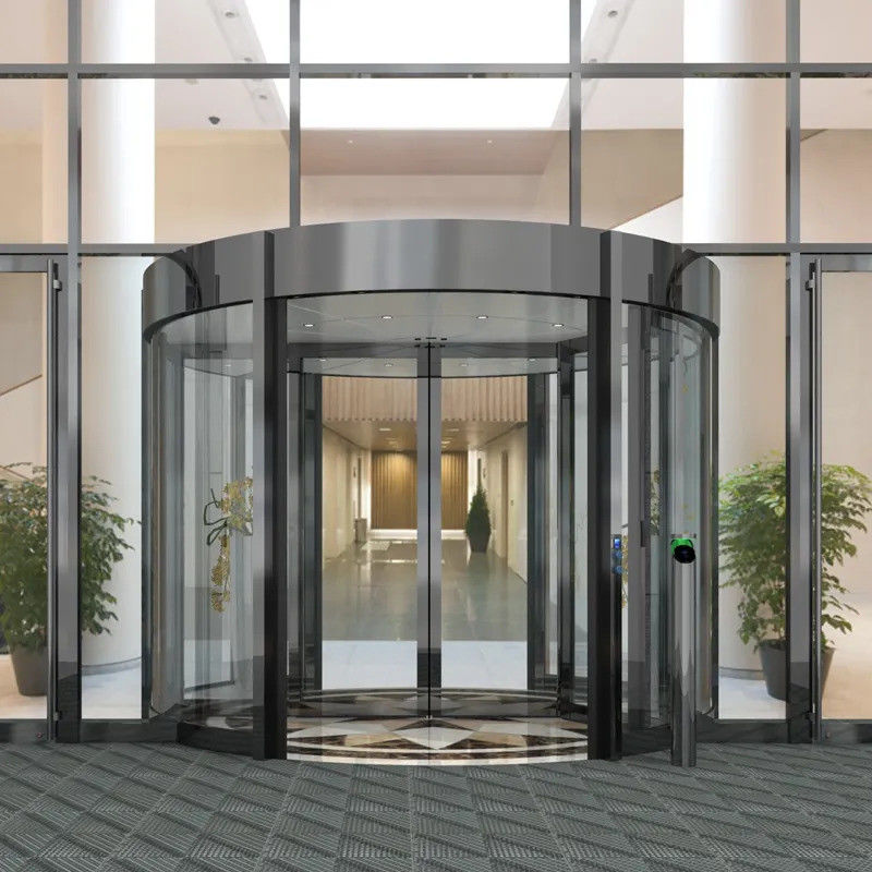Puerta giratoria conveniente y automática para el acceso seguro y moderno al edificio comercial