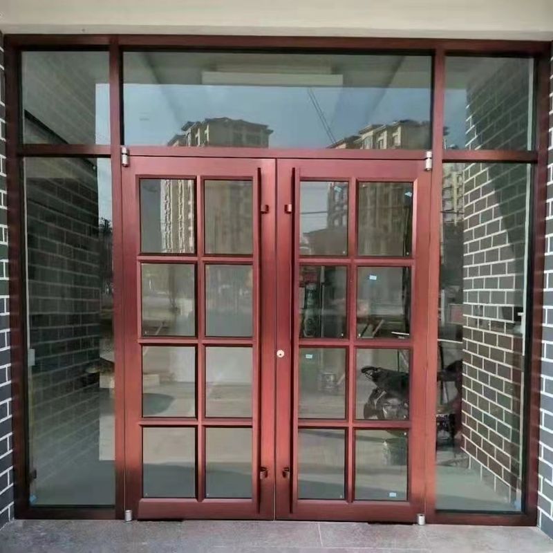 Puertas de control remoto Blanco UPVC 24 pulgadas puerta giratoria automática puerta KFC