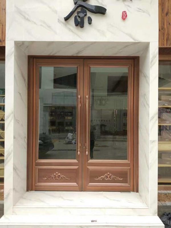 Interior Prehung personalizado 60x80 puertas giratorias automáticas estilo victoriano puerta KFC