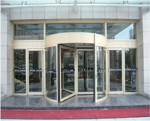 Nueva puerta giratoria de vidrio de diseño para hotel aeropuerto centro comercial hospital