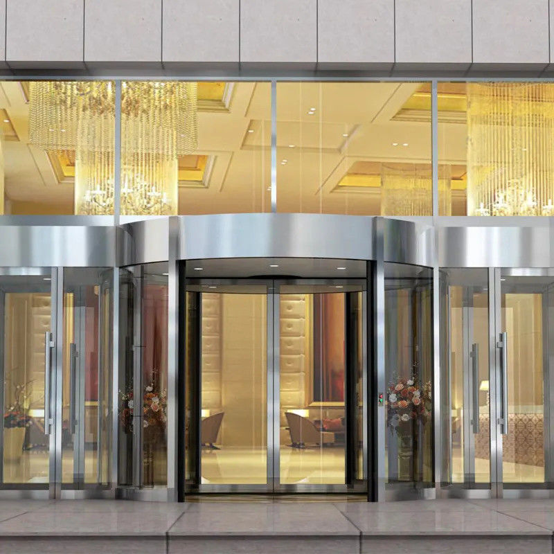 Puerta giratoria automática versátil y segura para hoteles casas de huéspedes edificios comerciales